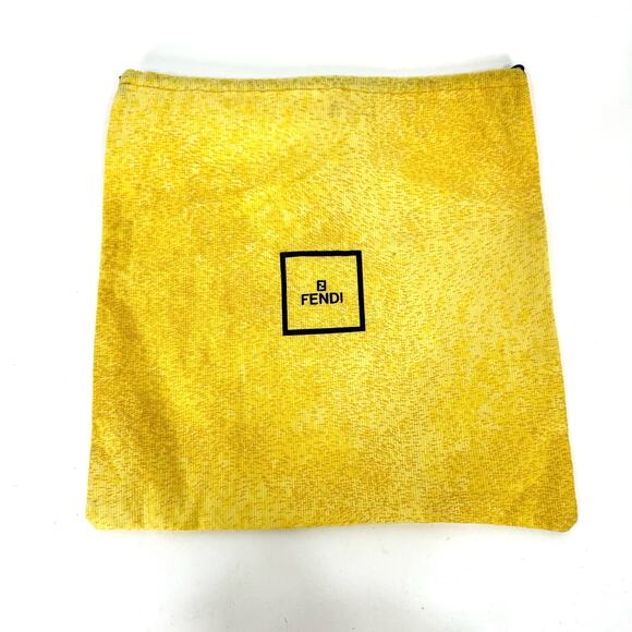 FENDI Selleria Lavorazione A Mano Bronze Pebbled Leather Satchel Handbag Bucket - Picture 10 of 10